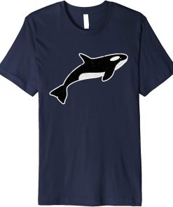 Whale Orca Love Oceans Animal Fin Waves Sea Vintage Gift Premium T-Shirt